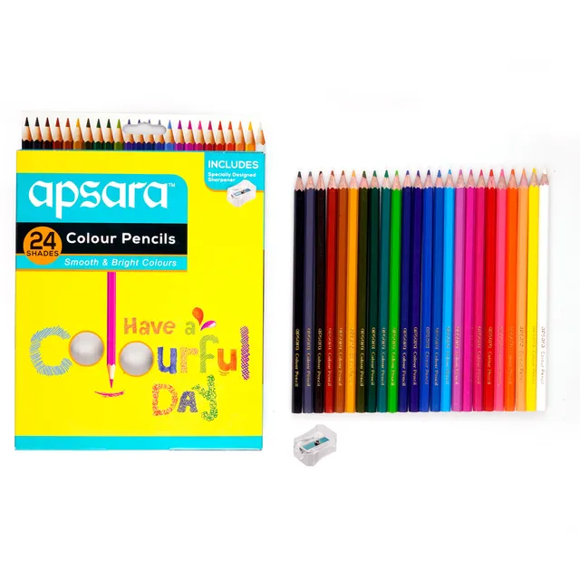 Apsara Pencil Colours 24 shades